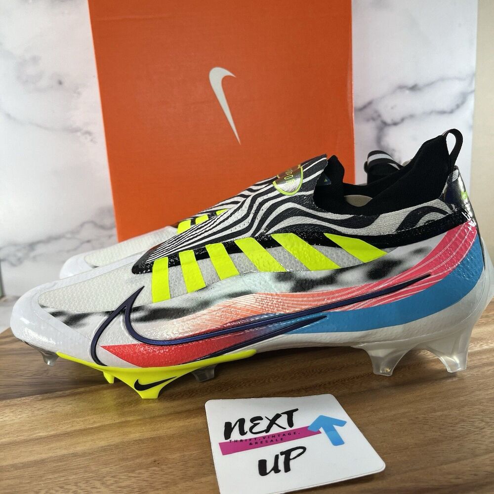 NIKE VAPOR EDGE PRO 360 OBJ MULTICOLOR FOOTBALL CLEATS DR5398-100 MENS SIZE 13
